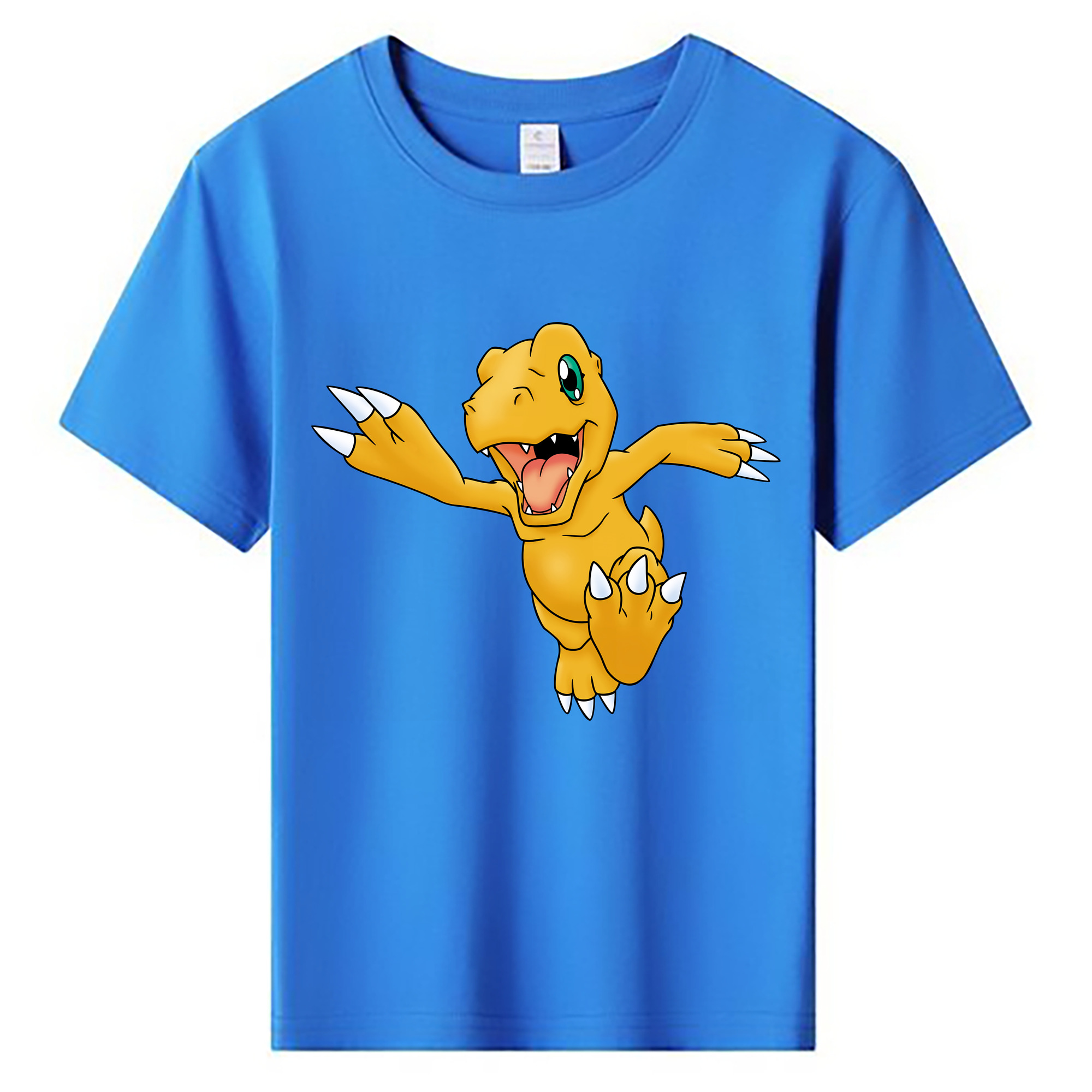 （画像用） Digimon デジタルモンスター/デジモン 綿100％キッズTシャツ（フロントプリント）